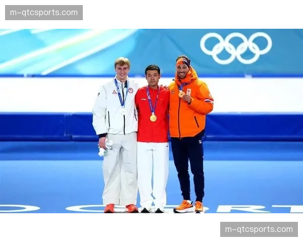 宁忠岩以1分41秒98打破奥运纪录夺得速度滑冰男子1500米金牌